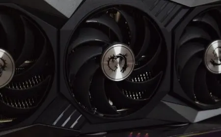 The MSI GeForce RTX 3090 Gaming X Trio graphics card displays its triple fan cooling system and metal backplate.