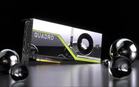 NVIDIA Quadro RTX Ampere GPU uses the GA102 chip with over ten thousand cores and forty eight gigabytes of GDDR6 memory.