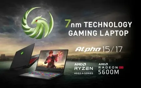 MSI Alpha 15 and Alpha 17 gaming laptops featuring AMD Ryzen 7 4800H processors and Radeon RX 5600M graphics