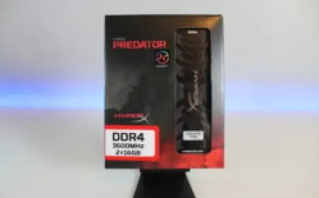 Two Hyper X Predator DDR4 3600MHz memory modules with silver heat spreaders sit on a white surface.
