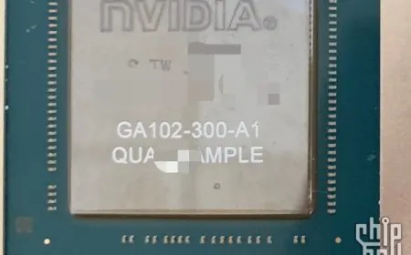 This alleged leak shows the massive GA102 die intended for the NVIDIA GeForce RTX 3090 and RTX 3080 graphics cards.