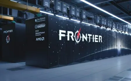 The AMD Frontier exascale supercomputer features EPYC CPUs and Instinct GPUs.