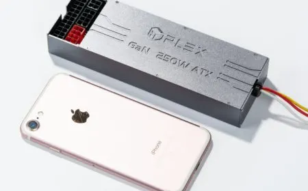The HDPLEX 250W fanless ATX power supply unit features gallium nitride technology.