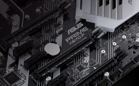 ASUS PRIME X670-P WIFI motherboard PCB with dual B650 chipsets and 14-phase VRM design for AMD Ryzen 7000 CPUs.