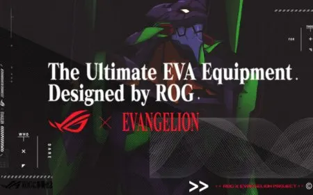 The ASUS ROG x Evangelion collection includes motherboards, graphics cards, coolers, and peripherals.