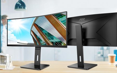 AOC announces advanced 34-inch ultrawide multitasking monitor with 65 W USB-C
