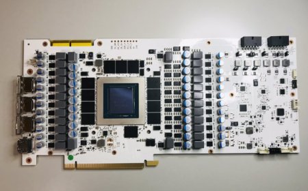 GALAX GeForce RTX 3090 Ti HOF OC LAB Edition Graphics Card PCB Pictured, 28 Phases of Pure White Goodness