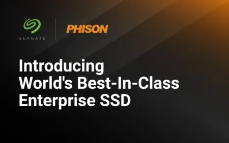 Seagate and Phison logos represent their extended partnership for next generation NVMe SSD technology.