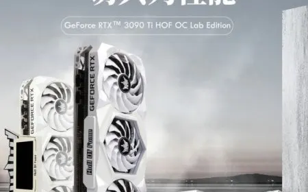 GALAX GeForce RTX 3090 Ti HOF OC LAB graphics card with dual 16-pin power connectors and 28 power phases.