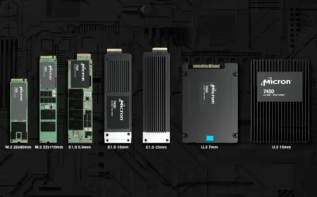 The Micron 176-layer NAND data center SSD is shown.