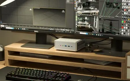 The Minisforum EliteMini TH50 mini PC is equipped with an Intel Core i5-11320H Tiger Lake CPU.