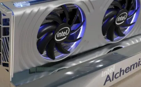 Intel Arc Alchemist DG2 graphics card featuring 32 Xe cores, up to 2.4 GHz clocks, and near 20 TFLOPs performance