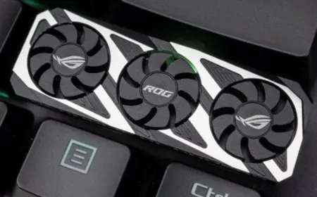 A mechanical keyboard keycap featuring a miniature graphics card design with printed circuit board elements.
