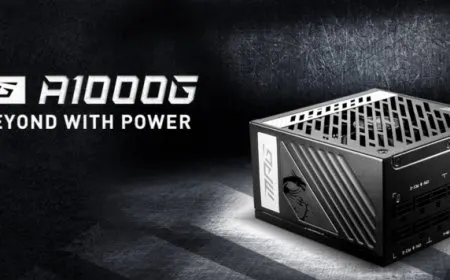 The MSI MPG A1000G 1000W power supply unit includes 80 Plus Gold certification.