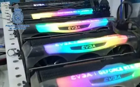 Crypto mining equipment and server racks were discovered during a raid on a suspected marijuana cultivation site.