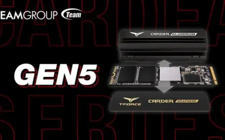 The TEAMGROUP T-Force CARDEA PCIe Gen 5 SSD features 13 GB/s read speeds, 12 GB/s write speeds, and 4 TB capacity.