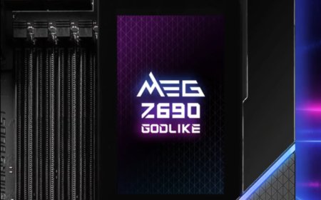 MSI MEG Z690 GODLIKE Motherboard Features A Removable 3.5″ Touch-Panel As Big As The Original iPhone