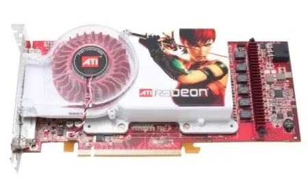 Detailed view of the ATI Radeon R300 graphics processing unit