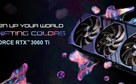 PALIT GeForce RTX 3060 Ti ColorPOP Graphics Card Rocks Shifting Colors on Backplate & Shroud