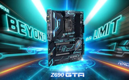 Biostar Makes Its Racing Z690GTA Motherboard Official, Tron Design With Lots of Heatsinks
