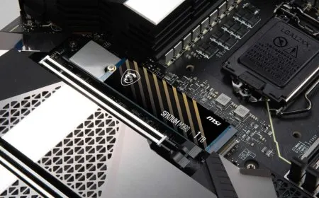 MSI SPATIUM M390 1 TB PCIe 3.0 NVMe solid state drive photographed on a white surface.