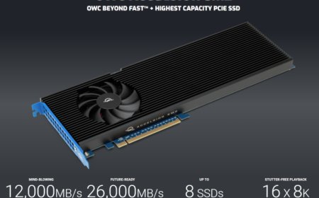 OWC Unleashes Accelsior 8M2: World’s Fastest PCIe Gen 4 SSD AIC With Up To 26,000 MB/s Speeds & 64 TB Capacities