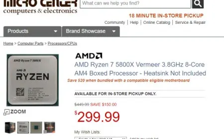 AMD Ryzen 5000 series processor chip