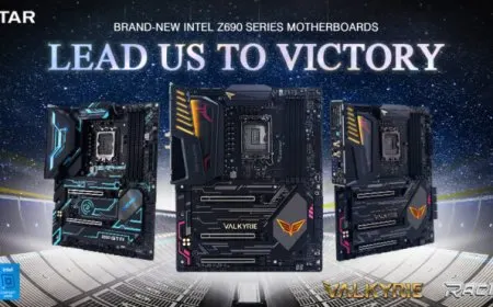 BIOSTAR ATX Intel Z690 motherboards are featured in the VALKYRIE and RACING series.