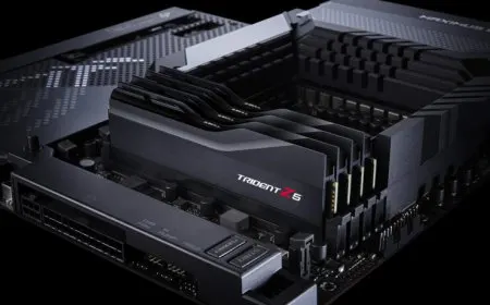 G.Skill Trident Z5 DDR5-6800 memory modules are installed on a motherboard.