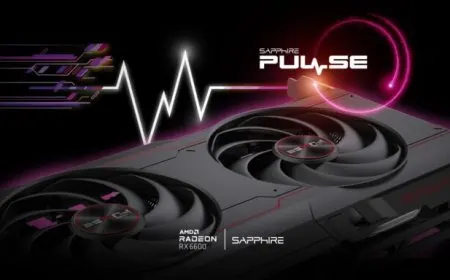 The Sapphire Radeon RX 6600 PULSE non-XT graphics card features 8 GB memory.