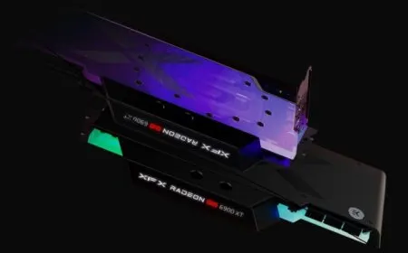 XFX Radeon RX 6900 XT ZERO WB liquid-cooled graphics card.
