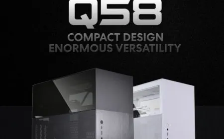 The Lian Li Q58 is a small-form factor computer case with mesh panels and LEDs.