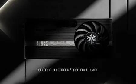 INNO3D GeForce RTX 3080 Ti and RTX 3080 iCHILL BLACK graphics cards feature hybrid cooling and a black finish.