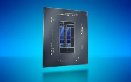 Chart comparing single-core and multi-threaded benchmark results for the Intel Core i9-12900K and AMD Ryzen 9 5950X.