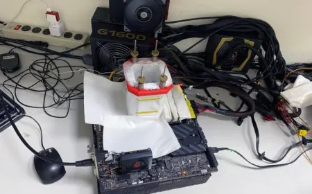 The photograph shows an AMD Ryzen 3 5300G processor mounted on a motherboard.