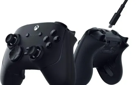 The Razer Wolverine V3 Pro controller features faster triggers and refined bumpers for competitive gaming.
