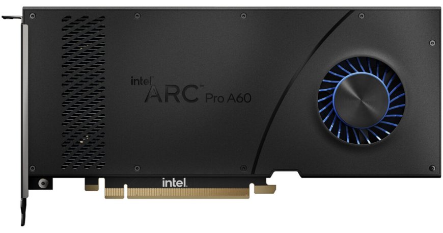 Intel Launches Sleek Single-Slot Arc Pro A60 Workstation Graphics Card