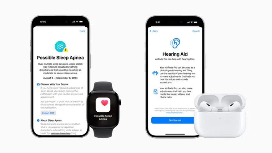 Apple Unveils Sleep Apnea and Hearing Health Tools for Wearables