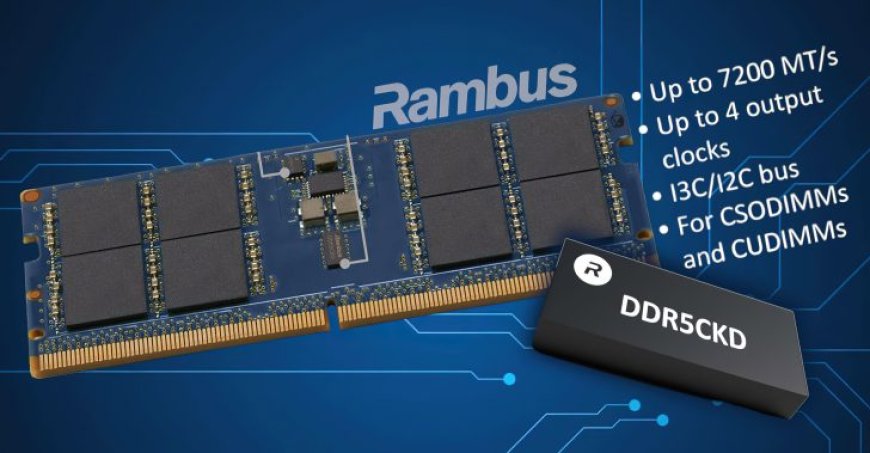 Rambus Delivers Fastest DDR5 CKD Chips For Client High-Performance PCs, Up To 7200 MT/s For CSODIMMs & CUDIMMs