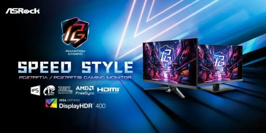 ASRock Intros Two New 180Hz IPS Gaming Monitors, The PG27FFT1A & PG27FFT1B