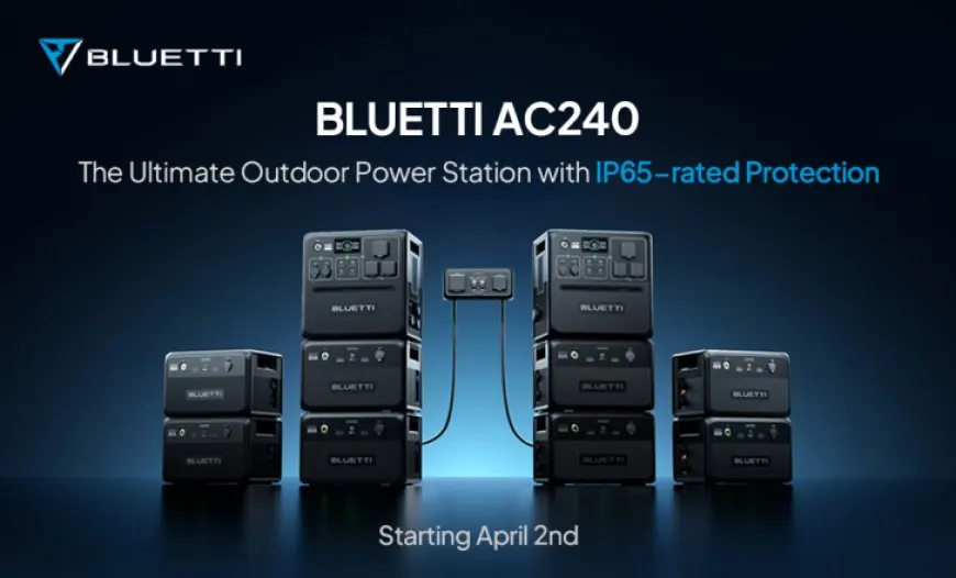 Power Beyond Limits with BLUETTI New AC240 IP65 Weatherproof Portable Power Station