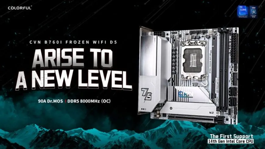 Colorful CVN B760I Frozen Is A Mini-ITX Motherboard With Gorgeous All-White Aesthetics, Intel 14th Gen CPU & DDR5-8000…