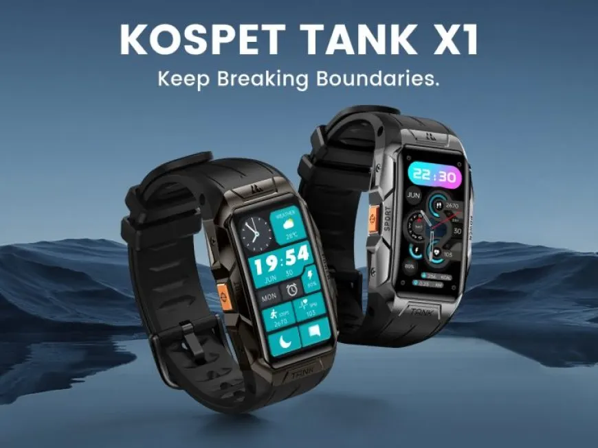 Revolutionizing Smartwatches: Kospet Tank Series With Heart Rate, Blood Oxygen Monitor, Deep Water Resistance and US…