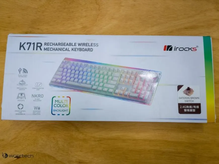 irocks K71R Wireless Mechanical Keyboard Review – A Lightshow for Your Table