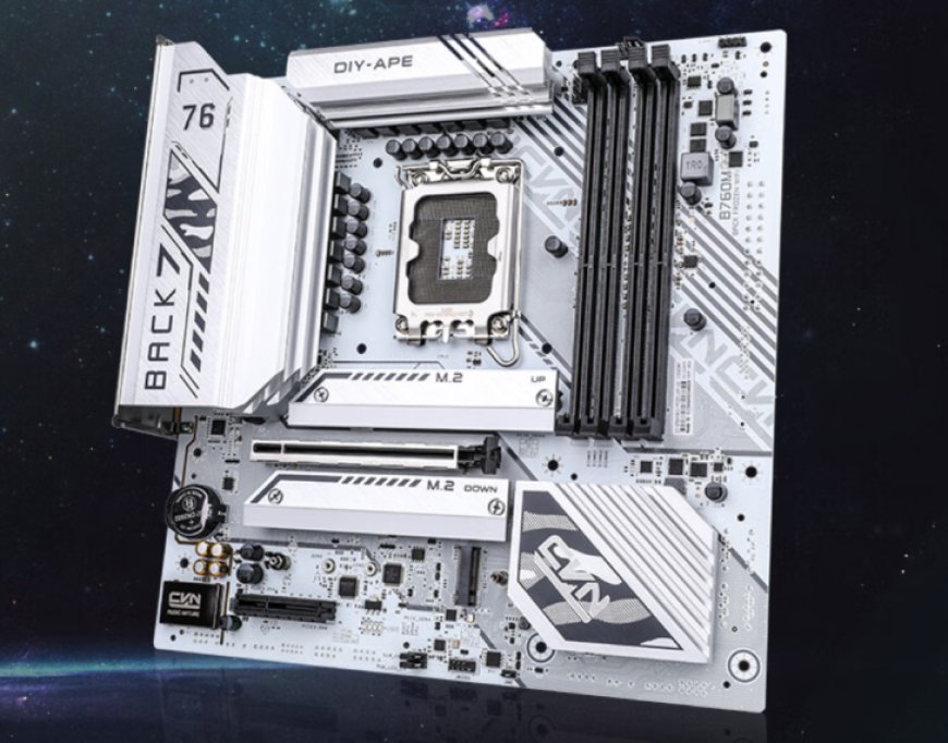 Colorful Intros CVN B760M Frozen Motherboard With Hidden Power Connectors, White PCB & $135 US Price