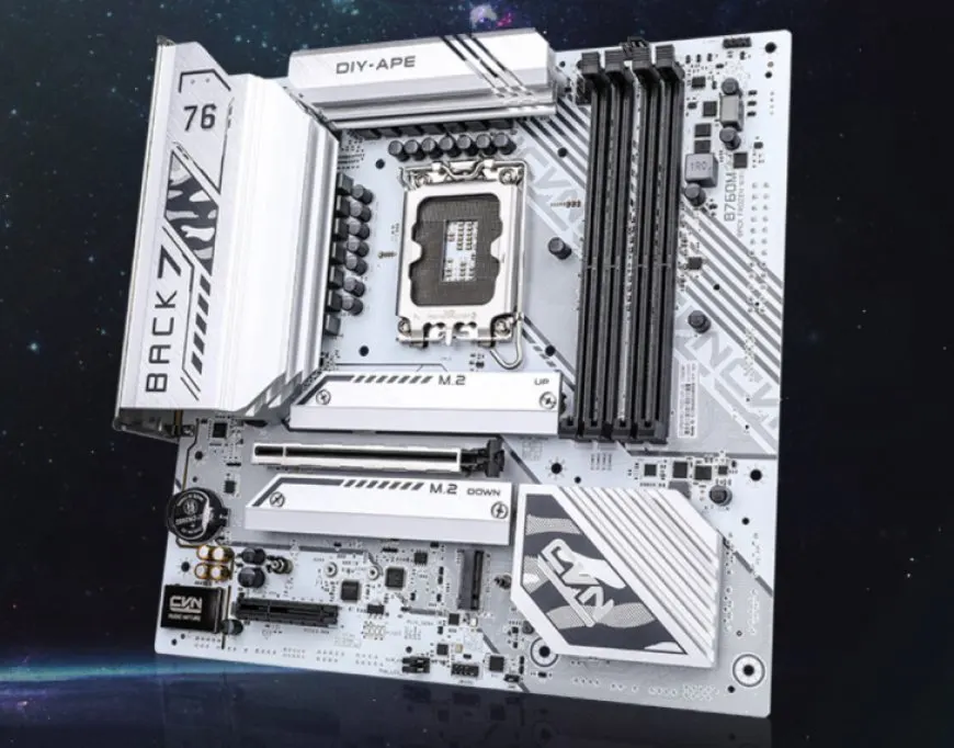 Colorful Intros CVN B760M Frozen Motherboard With Hidden Power Connectors, White PCB & $135 US Price