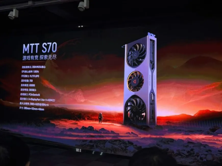 Moore Threads Launches Cut-Down MTT S70 GPU: 11.2 TFLOPs, 7 GB VRAM, 3584 Cores, PCIe Gen4