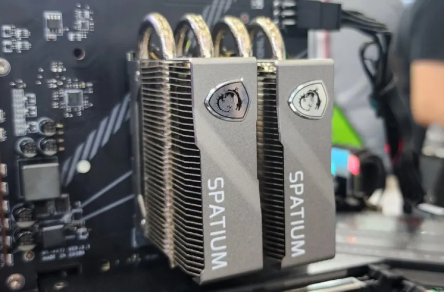 MSI Demos Spatium M570 PRO Gen5 SSDs In Single & RAID Mode: Huge Heatsinks, Up To 23 GB/s Speeds, Under 50C With Frozr…