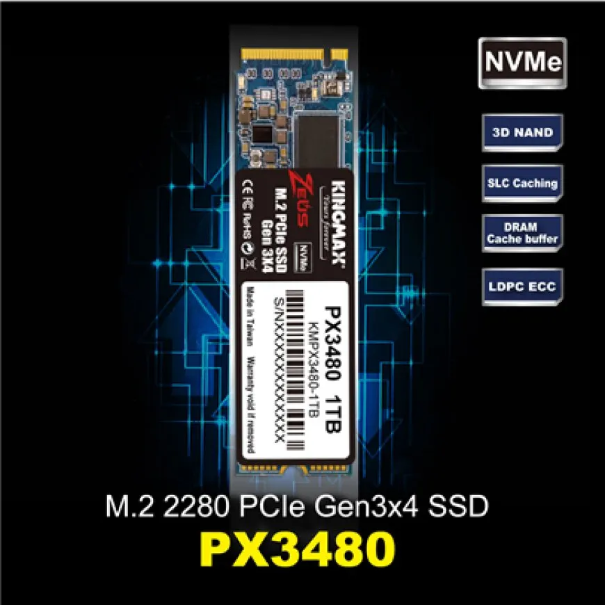 KINGMAX Announces Its M.2 2280 PCIe 4.0×4 SSD PX4480 – A High Speed, Consumer SSD Featuring ECC And LDPC