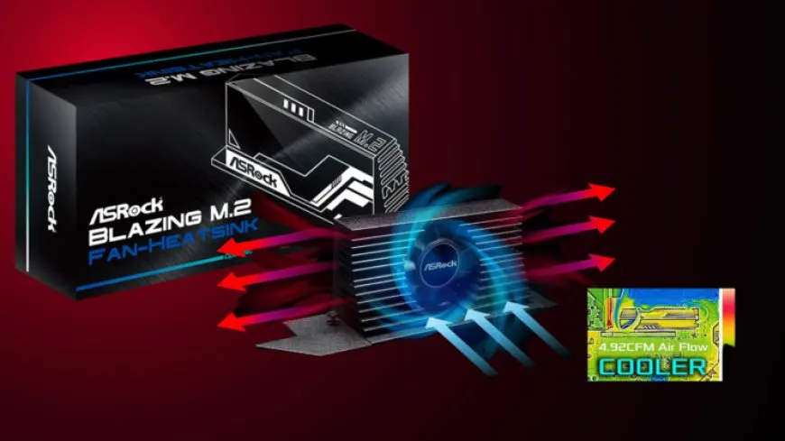 ASRock Unveils Blazing M.2 PCIe Gen 5 SSD Cooler With Active Fan Heatsink, Compatible With Z790, X670E & B650…